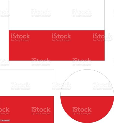Poland Flags Stock Illustration Download Image Now Circle Europe