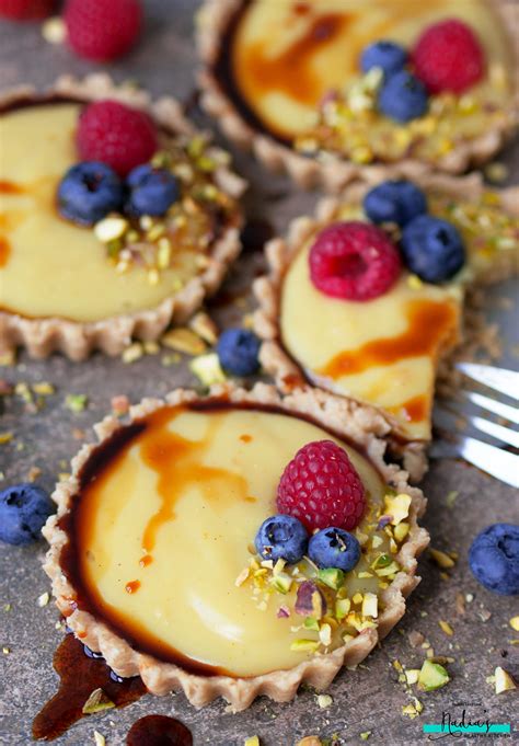 Vegan Custard Tarts Gluten Free Nadias Healthy Kitchen