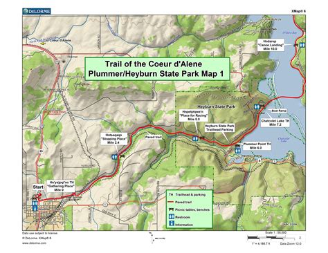 Trail of the Coeur d'Alenes Guide - Heyburn to Plummer