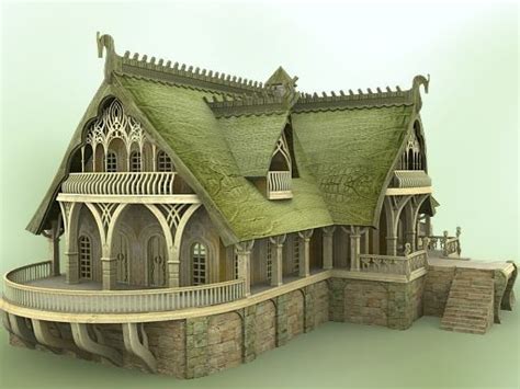 Image Result For Elven Houses Fantasy House Elven