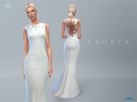 Wedding Dress Andrea The Sims 4 Catalog