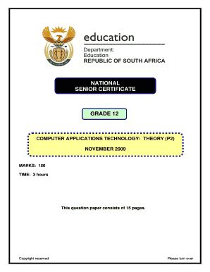 Free pdf of latest isc class 11 computer science syllabus on vedantu.com. Computer Application Technology Grade 11 Question Papers ...