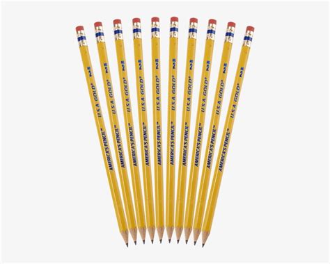 Number 2 Pencils Regular Pencils Transparent Png 600x600 Free