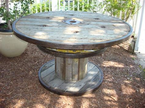 Shop for great prices on wooden spool dining table online at overstock.com. Belgian Marine Cable Wood and Iron Spool Table at 1stdibs