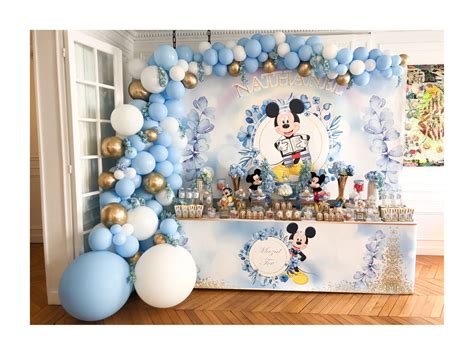 Arche En Ballons Mickey Baby Decoracion De Mickey Bebe Decoracion De