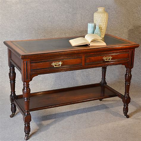 A good study/office table will not only help you get your work done quickly but will also be comfortable for long sessions. Antique Desk Victorian English Leather Top Mahogany ...