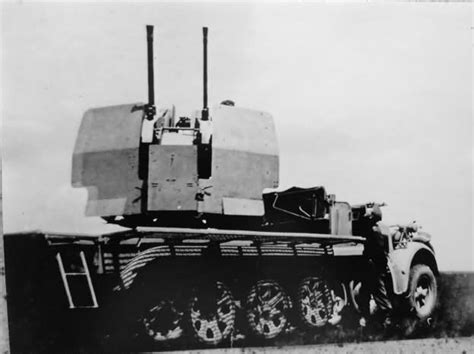 German Self Propelled Anti Aircraft Gun Sdkfz 71 Armed With A 2 Cm