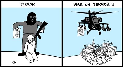 Terror And War On Terror Cartoon Movement