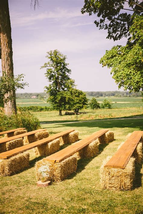 Hales Of Bay For Ceremony Guests To Sit On Unique Rustic Wedding Trendy Wedding Wedding