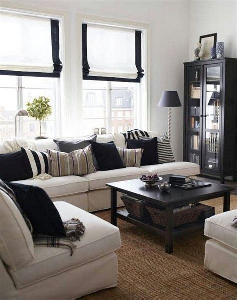 60 Optimum Black And Cream Living Room Design Ideas Living Room Sofa