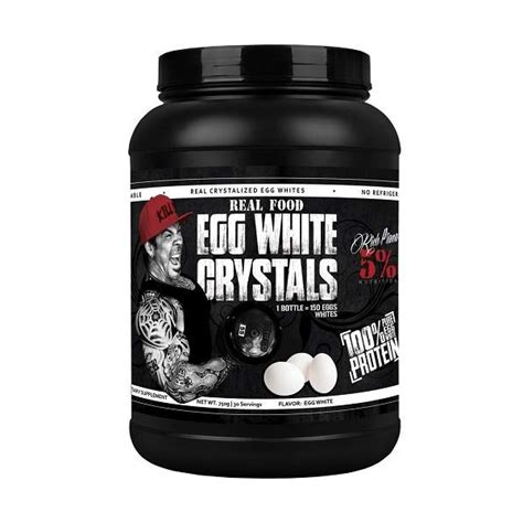 His video where he outlined his eight hour arm workout.) Real Food Egg White Crystals | 5% Nutrition Rich Piana