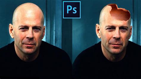 How To Create Hollow Head Effect In Photoshop Man Without Brain