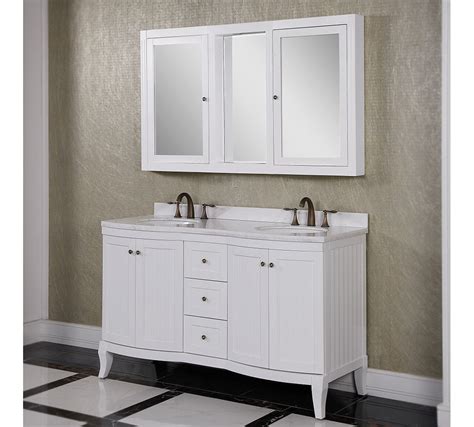 Double vanity with medicine cabinets in white. Bathroom Vanities with Matching Medicine Cabinets ...