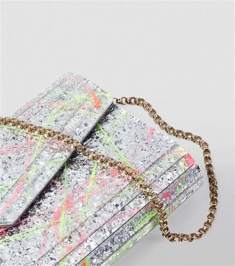 Womens Jimmy Choo Multi Glitter Candy Clutch Bag Harrods Countrycode