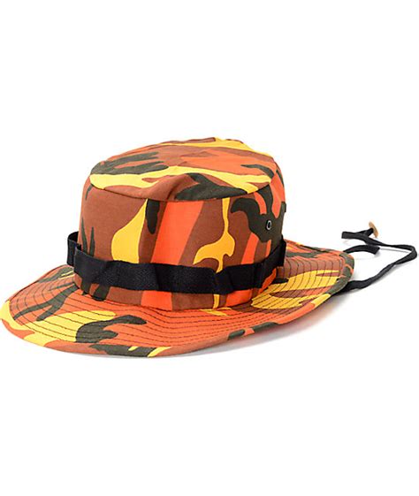 Rothco Savage Orange Camo Boonie Bucket Hat