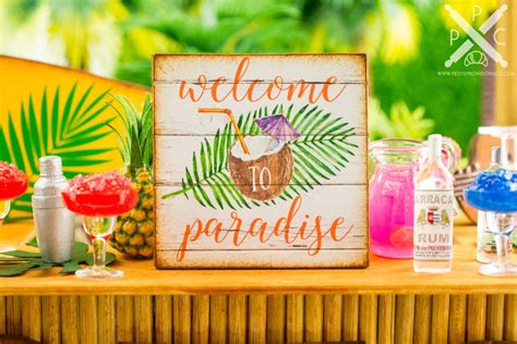 Dollhouse Miniature Welcome To Paradise Sign 112 Scale Handmade