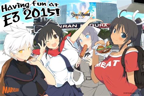 senran kagura girls at e3 2015 by fu reiji on deviantart