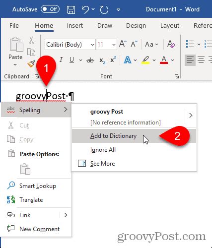 How To Add And Use Custom Dictionaries In Microsoft Word