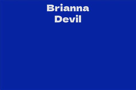 Brianna Devil Facts Bio Career Net Worth AidWiki Hot Sex Picture