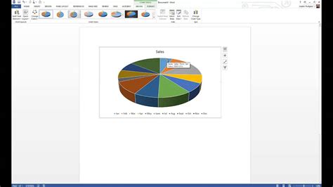 How To Add Charts In Microsoft Word Youtube
