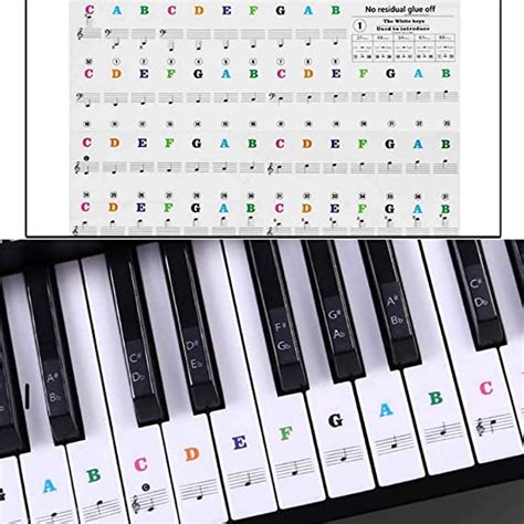 Piano Sticker Removable Keyboards Stickers Perfect For The Beginners Piano Stickers For Keys