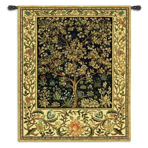 Tree Of Life Tapestry In Blue This Beautiful Tree Of Life Tapestry Is