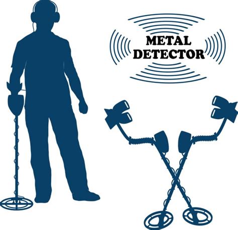 Grafika Wektorowa Metal Detector Logo Metal Detector Logo Obrazy