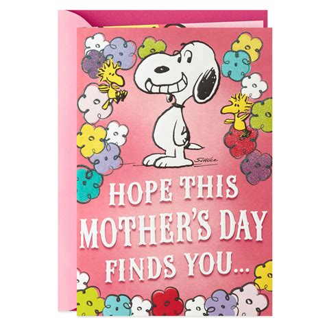 Peanuts® Snoopy And Woodstock Pop Up Mothers Day Card Greeting Cards
