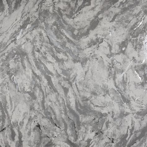 Brewster Titania Pewter Marble Texture Wallpaper