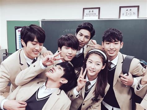 Sungyeol And Woohyun With High School Love On Casts Hig School School