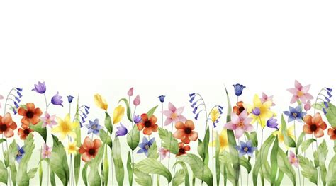 Free Vector Spring Background Painted With Watercolor