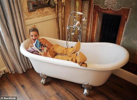 Kerry Katona Poses Topless As She Writhes In A Bubble Bath For Her