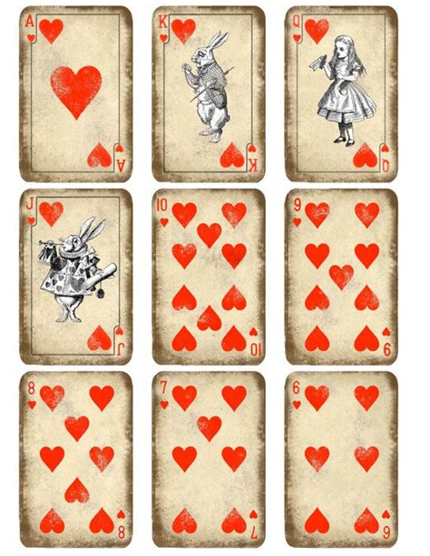 Alice In Wonderland Play Card Printable Whimsical Playcard Drink Me