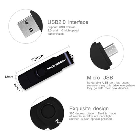 Moweek Usb Flash Drive 8gb 16gb 32gb 64gb Pendrive Memory Stick For