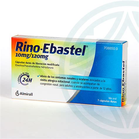 A list of us medications equivalent to ebastine is available on the drugs.com website. Rino Ebastel 7 cápsulas | Farmacia Juan José Jiménez