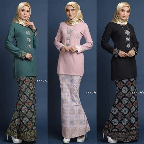 Baju Kurung Batik Muslimah Fashion Two Piece On Carousell