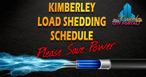 This means that load shedding starts with the group/s that is/are earmarked on the schedule at that specific time and day of the month. Load Shedding Schedule Kimberley - Sol Plaatje ...