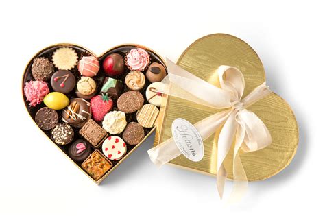 Luxury Heart Shaped Chocolate Box Huttons Chocolate