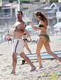 Jon Hamm Goes Shirtless for Beach Day with Girlfriend Anna Osceola ...