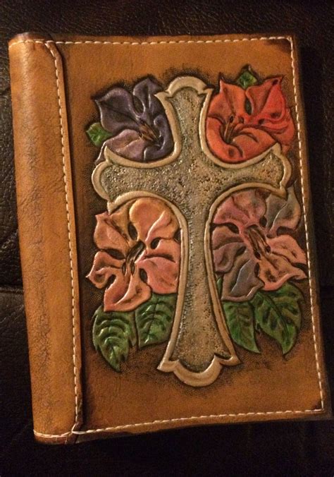 Buy Hand Made Custom Leather Bible Cover Made To Order From Saxon