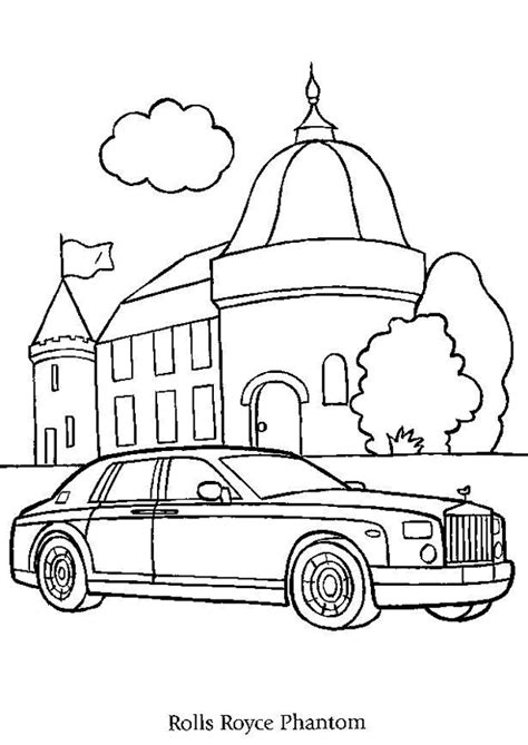 Kleurplaat Rolls Royce