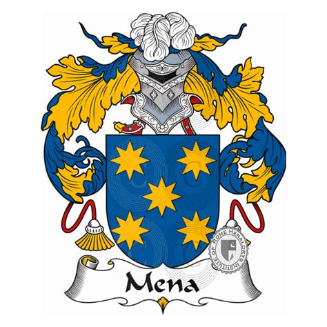 Mena familia heráldica genealogía escudo Mena