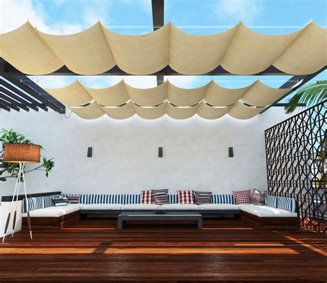 Backyard Awning Retractable Deck Shade Covers