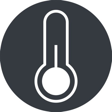 Temperature thin icon by Friconix (fi-ctsuxl-temperature-thin) thin,solid,circle,temperature ...