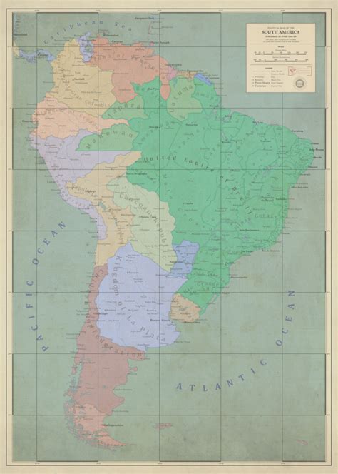 Oc Project Hudson Pruth Map Of South America In 1969 Imaginarymaps