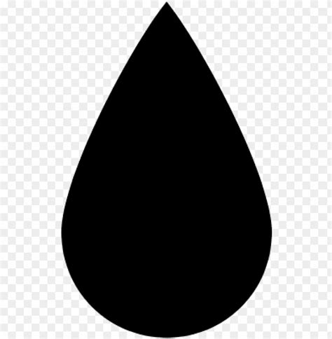 Black Teardrop Shape Water Drop Ico Png Image With Transparent