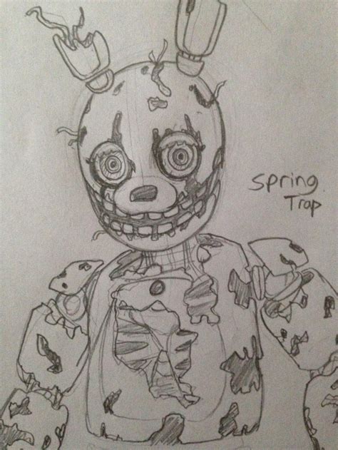 Springtrap Sketch By Qzarloid On Deviantart