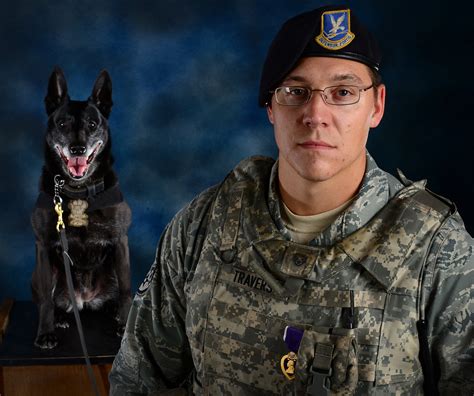 K 9 Handler Receives Purple Heart Us Air Forces In Europe And Air Forces Africa Article Display