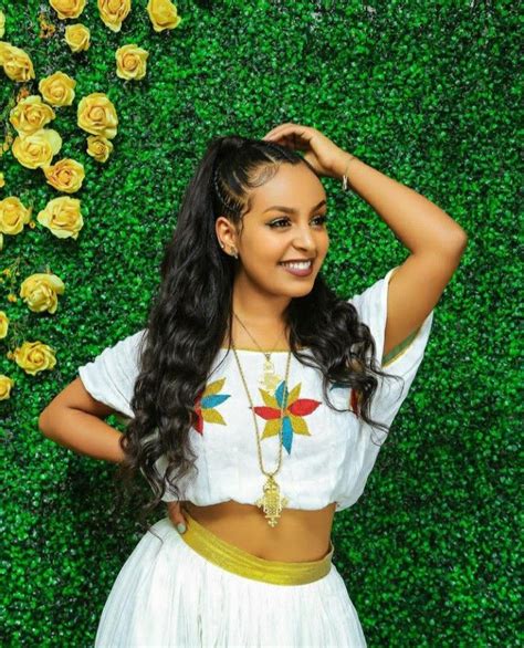 Ethiopian Culture Habesha Kemis Beautiful Ethiopian Women Eritrean Dress