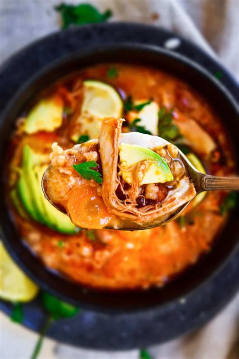 Birria is a spicy mexican meat stew. This spicy Mexican chicken soup is the perfect cozy and ...
